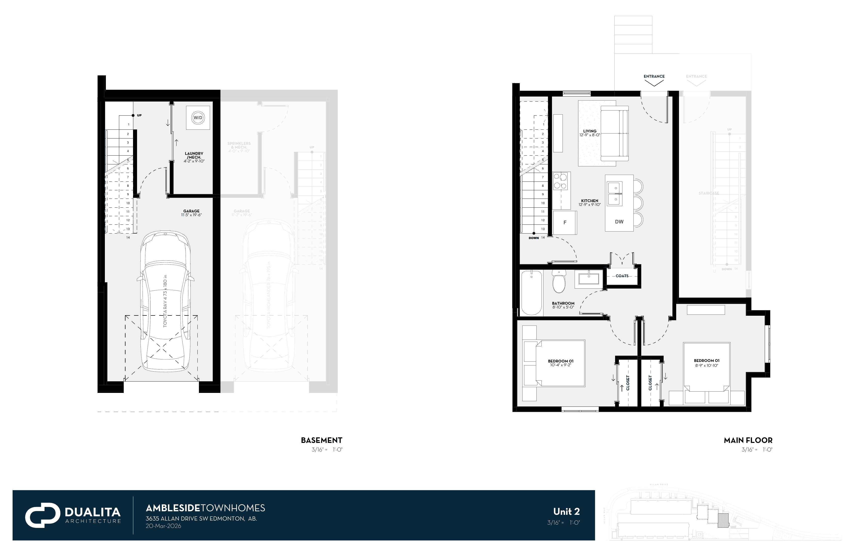 The Two-Bedroom — Basement + Main Floor