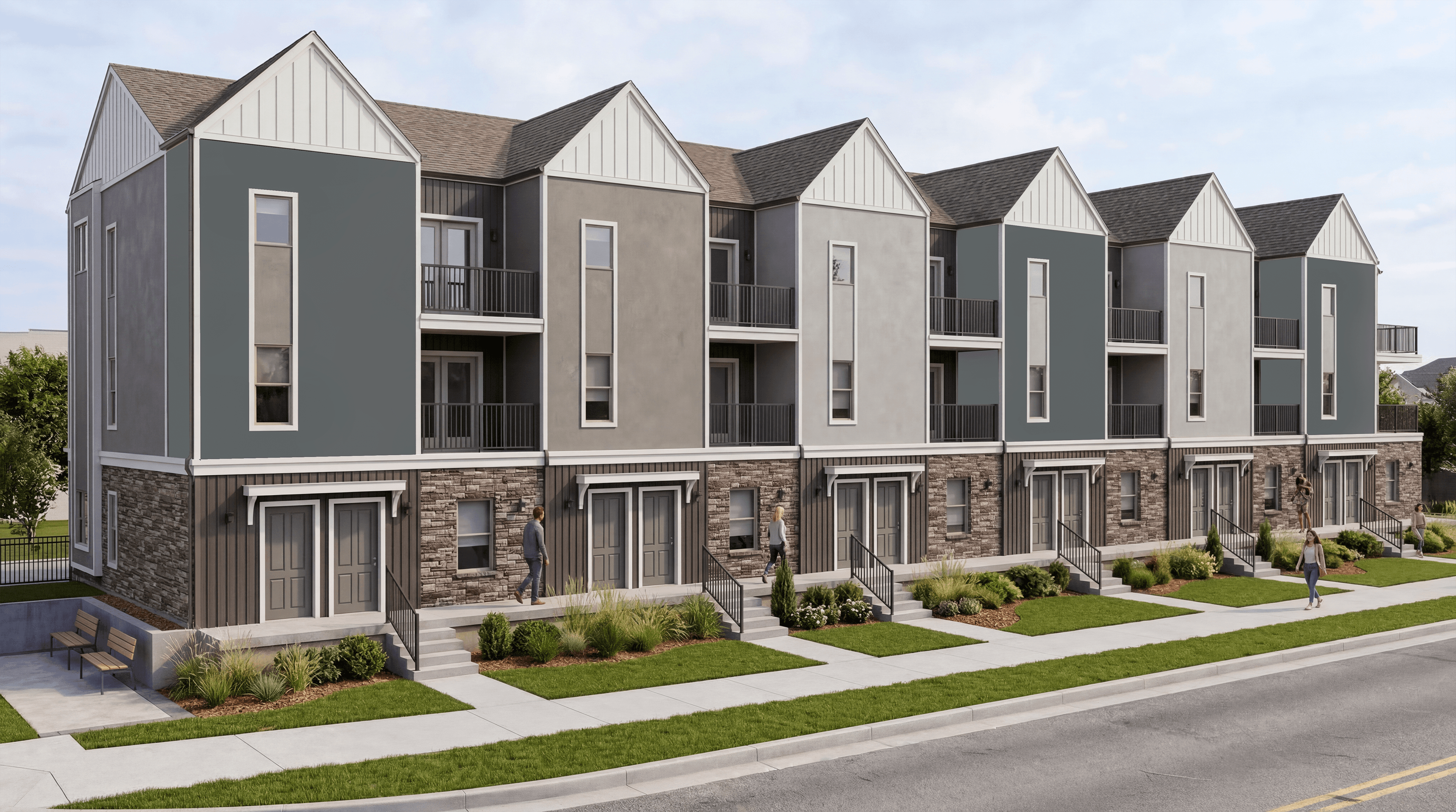 Exterior Rendering — Front View